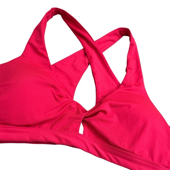 Fabletics Hot Pink Criss Cross Strappy Athletic Sports Bra Women’s Size XXL - Picture 4 of 9